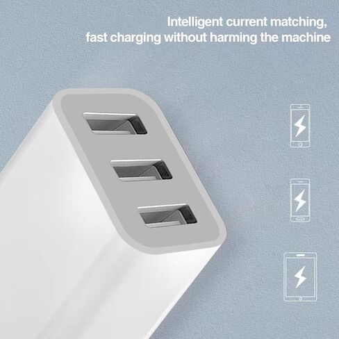 منفذ مزدوج Fast USB شاحن ، محول جدار USB ، اكتب كتلة شحن ، مناسبة لـ iPhone 13 12 11 Pro Max Se XS XR X 8 7 6 6S Plus ، Android Home 【3 Pack】 in Kuwait