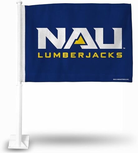 Rico Industries NCAA Northern Arizona Lumberjacks علم سيارة بديل مزدوج الجوانب - 40.64 سم × 48.26 سم - عمود قوي يتم تثبيته على السيارة/الشاحنة/السيارات in Saudi Arabia