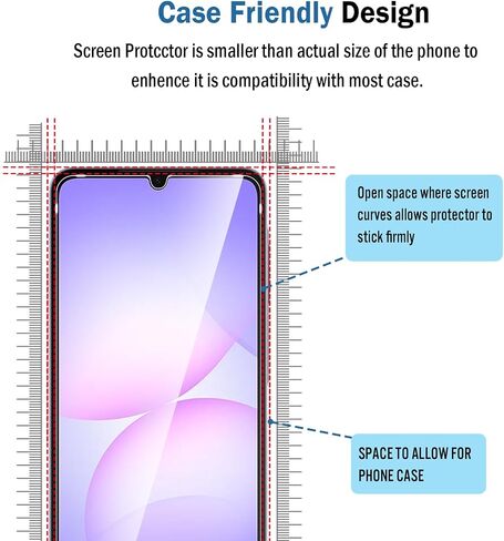 2 حزمة متوافقة مع واقي شاشة Samsung Galaxy S25 FE ، مع إطار محاذاة ، 9H فيلم زجاجي مقاوم ، HD Clear Clear Scratch ، خالية من الفقاعات لحامي شاشة Galaxy S25FE. in Kuwait