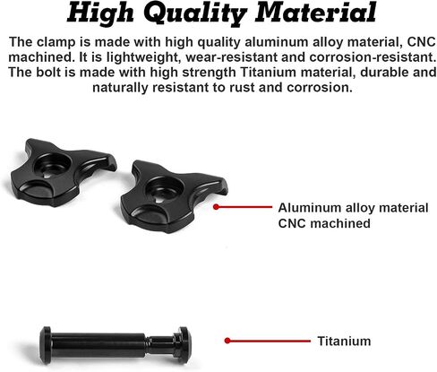 Xotic Tech Bike Seatpost Ear Clamp 7x9 7x10 Ti Bolt Carbon Rail Compatible with Trek Domane Emonda SLR 9 SLR 7 SLR 6 SL 7 SL 6 in Saudi Arabia