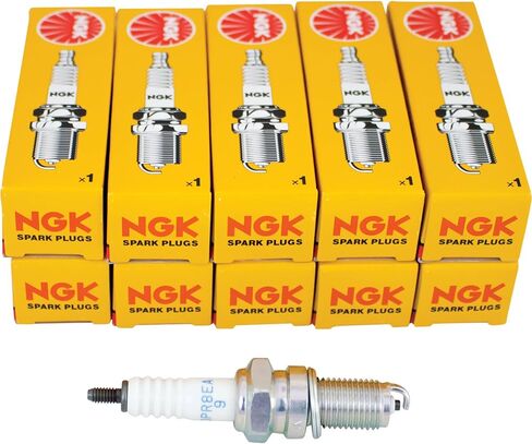 NGK 4929 Spark Plug - DPR8EA -9 ، 10 Pack ، Single in Saudi Arabia
