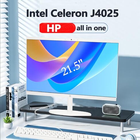 HP 21.5" FHD All-in-One Desktop Computer, Win 11 Pro, Webcam, WiFi6, FHD Anti-Glare Display, HDMI, Intel Celeron J4025 Processor, Business AIO, HDMI, Wired Keyboard & Mouse (32GB RAM + 1TB SSD) in Saudi Arabia
