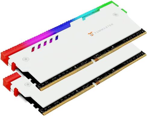 GY-06 (White) 5V 3PIN ARGB RAM Heatsink Memory Cooler DDR for DIY PC Game MOD DDR3 DDR4 (Compatible with ASUS Aura Sync,GIGABYTE RGB Fusion and MSI Mystic Light Sync) in Saudi Arabia