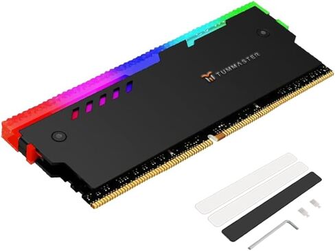 GY-06 (White) 5V 3PIN ARGB RAM Heatsink Memory Cooler DDR for DIY PC Game MOD DDR3 DDR4 (Compatible with ASUS Aura Sync,GIGABYTE RGB Fusion and MSI Mystic Light Sync) in Saudi Arabia