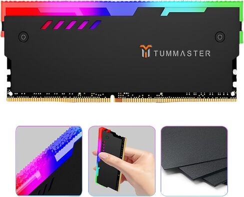 GY-06 (White) 5V 3PIN ARGB RAM Heatsink Memory Cooler DDR for DIY PC Game MOD DDR3 DDR4 (Compatible with ASUS Aura Sync,GIGABYTE RGB Fusion and MSI Mystic Light Sync) in Saudi Arabia