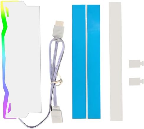 GY-06 (White) 5V 3PIN ARGB RAM Heatsink Memory Cooler DDR for DIY PC Game MOD DDR3 DDR4 (Compatible with ASUS Aura Sync,GIGABYTE RGB Fusion and MSI Mystic Light Sync) in Saudi Arabia