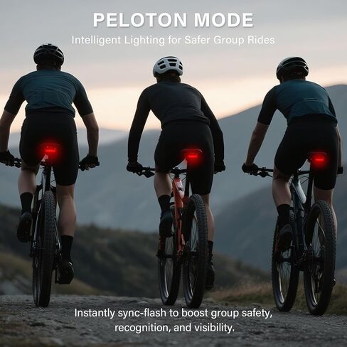 ضوء خلفي للدراجة متحرك ذكي مع تشغيل/إيقاف تلقائي لاستشعار الفرامل، رسوم متحركة وسرعة حية وبيلوتون 3 أوضاع، شاشة XL، ضوء دراجة خلفي، ضوء خلفي للدراجة قابل لإعادة الشحن لسلامة راكبي الدراجات على الطرق الحضرية in Kuwait