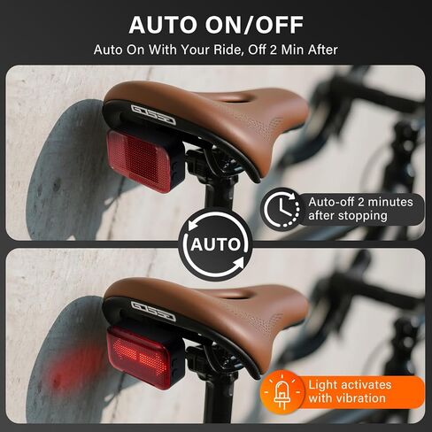 ضوء خلفي للدراجة متحرك ذكي مع تشغيل/إيقاف تلقائي لاستشعار الفرامل، رسوم متحركة وسرعة حية وبيلوتون 3 أوضاع، شاشة XL، ضوء دراجة خلفي، ضوء خلفي للدراجة قابل لإعادة الشحن لسلامة راكبي الدراجات على الطرق الحضرية in Kuwait