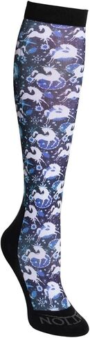 Ovation Footzees Boot Socks Ladies Size 7-10 Pair - All Tacked Up White in Saudi Arabia