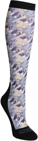 Ovation Footzees Boot Socks Ladies Size 7-10 Pair - All Tacked Up White in Saudi Arabia
