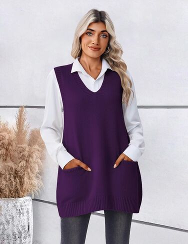 Zeagoo Women Sweater Step 2025 Pullovers Verviveless Viciveless Viciveless With With Abske Jetted Fall Autfits in Kuwait
