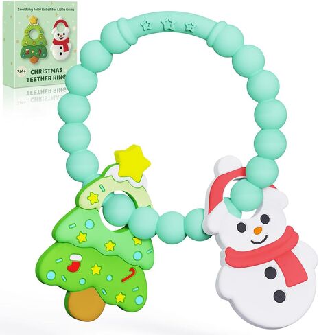 Halloween Baby Teething Toys, Pumpkin & Ghost Silicone Teether for 3-12 Months, Textured Sensory Chewing Ring for Infants & Toddlers, Boo Basket Stuffer, Gift for Baby’s First Halloween in Kuwait