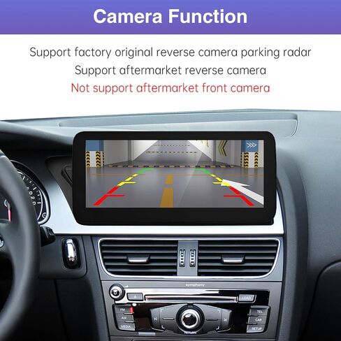 Road Top 8.9 Inch Car Radio Wireless CarPlay Touchscreen for Audi A5 2009-2015 Year with 2GMMI, Car Radio Stereo Multimedia Screen, Support Wireless Android Auto, Navigation, Mirrorlink in Kuwait