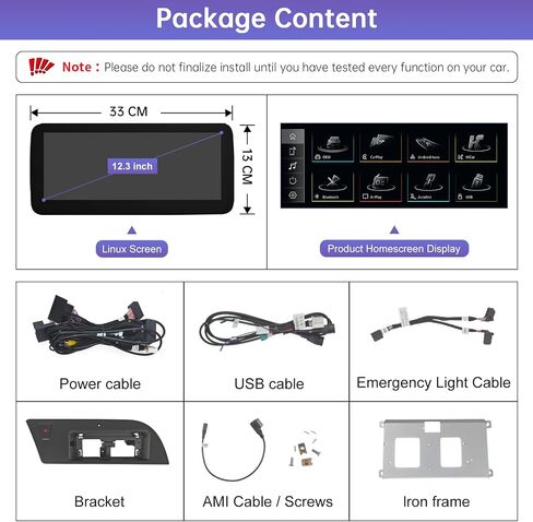 Road Top 8.9 Inch Car Radio Wireless CarPlay Touchscreen for Audi A5 2009-2015 Year with 2GMMI, Car Radio Stereo Multimedia Screen, Support Wireless Android Auto, Navigation, Mirrorlink in Kuwait