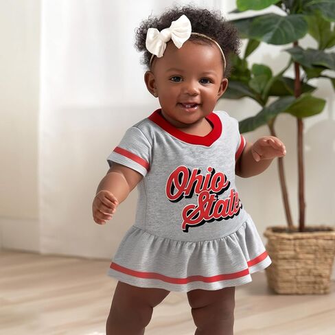 Gerber Girls 'Infant-2 Piece Toddler NCAA College Team Team Dress and Bloomer Set ، Infant-Ohio State Buckeyes in Kuwait