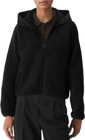Locachy Women's Cozy Sherpa Fleece Winter Warm Hoodies Cute Casual Zipper Coat with Pockets 2025 Fashion Outwear in Saudi Arabia