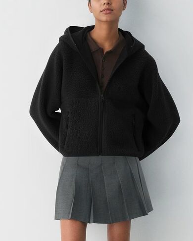 Locachy Women's Cozy Sherpa Fleece Winter Warm Hoodies Cute Casual Zipper Coat with Pockets 2025 Fashion Outwear in Saudi Arabia