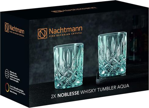 مجموعة Nachtmann Noblesse Collecte 4 "Whiskey Tumbly ، مصنوعة من زجاج بلوري ناعم ، زجاج للبوربون ، ويسكي ، ومشروبات أخرى ، 10.4 أوت ، آمنة غسالة الصحون ، مجموعة من 2 (التبغ) in Kuwait