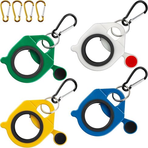 Zip Tie Holder, 4-Pack WYGB Assorted Colors Reusable Cable Tie Holder, No.5 Carabiner, ABS Plastic, Outdoor Use, Heavy Duty Ziptie Organizer Clip for Electrician Tool Belt Wrap Storage in Saudi Arabia