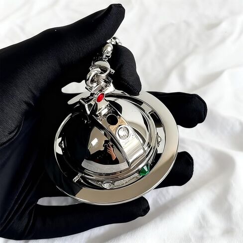 Saturn Necklace Butane Torch Lighter, Refillable Gas Adjustable Soft Flame Lighter, Vintage Sweater Necklace Charm, Suitable for Family and Friends Collection Decoration Gift(Silver) in Saudi Arabia