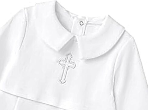 Baby Boy Girl Baptism Outfit Infant Christening Outfit with Shoes & Socks 5Pcs in Kuwait