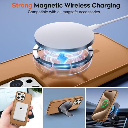 مغناطيسي لحالة هاتف iPhone 11 ، [متوافق مع Magsafe] [حماية قطرة من الدرجة العسكرية] حالة هاتف مضاد للصدمات غير مام in Saudi Arabia