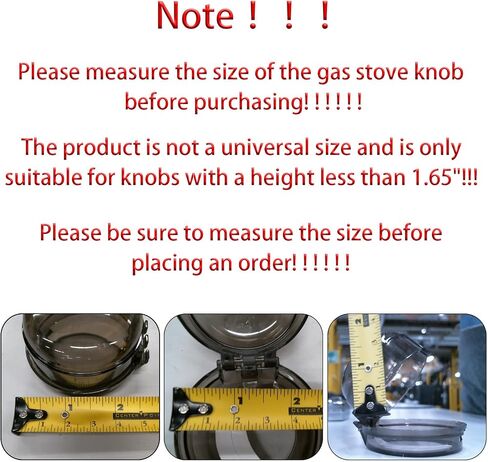 Gas Stove Knob Safety Covers: 6Pcs Child Proof Stove Covers, Non-Universal Baby Proof Oven knobs Locks for Only Height Under 1.65" - Transparent in Kuwait