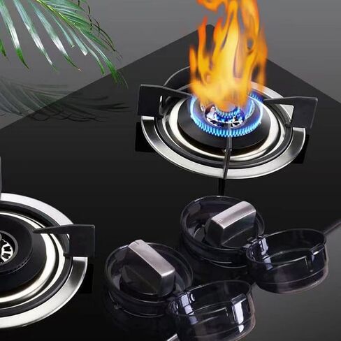 Gas Stove Knob Safety Covers: 6Pcs Child Proof Stove Covers, Non-Universal Baby Proof Oven knobs Locks for Only Height Under 1.65" - Transparent in Kuwait