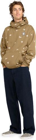 Volcom Men's Hydro Fleece Riding Hoodie – Water-Repellent Sweatshirt with Storm Hood & Thumbholes in Saudi Arabia