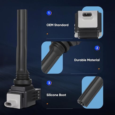ملفات الإشعال ECCPP 1 PCS UF826 ، حزم لفائف ، متوافقة مع Ford F-150 2011-2017 ، Expedition 2018 2019 2020 ، 2017 2018 2019 2020 & Lincoln 2018 2019 2020 ، V6 3.5L ، UF826 ، GN10892 ، HL3Z12029A in Saudi Arabia
