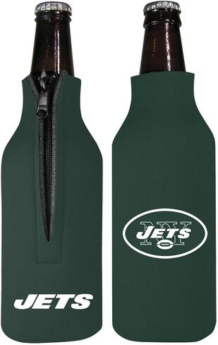 حامل الأكمام العازل للزجاجات ذو شعار فريق NFL المرخص من شركة Memory Company، New York Jets in Saudi Arabia