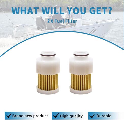 4 Pack 68V-24563-00-00 Fuel Filter 4 Stroke Outboard 18-7979 Compatible with Yamaha 50HP 60HP 75HP 90HP 115HP, Compatible with Mercury 881540 Sierra 18-7979 in Saudi Arabia