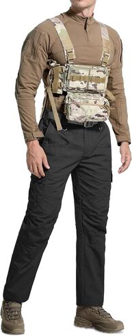 Men's Tactical Pants Water Resistant Ripstop Cargo Pants Outdoor Lightweight EDC Hiking Work Construction Pants in Saudi Arabia