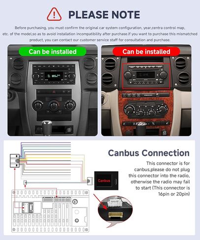 4G+64G Android Car Stereo لجيب Wrangler JK 2007-2018 Dodge RAM 1500 2008-2012 مع Carplay Android Auto ، 7 بوصات GPS Navigation WiFi SWC Bluetooth مع كاميرا احتياطية in Kuwait