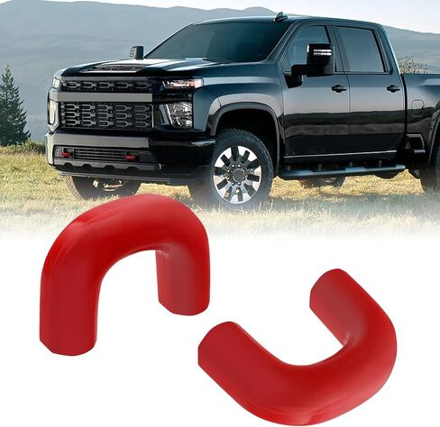 Tow Hook Covers for Silverado 2500/3500 HD 2020-2025, Hitch Cover Front Customized Car Tow Hooks Compatible with Chevrolet Silverado 2500/3500 2020-2025 Accessories (White) in Kuwait