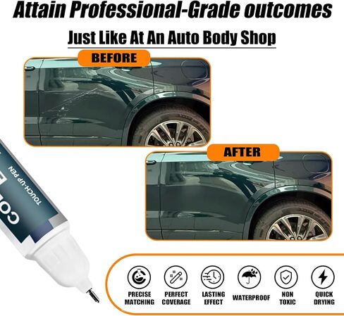 Summit White (GAZ/WA8624) لمسة للطلاء متوافق مع كاديلاك ، إصلاح طلاء السيارة خدش إصلاح طلاء اثنين في واحد ، مزيل خدش السيارة المتميزة للخدوش العميقة in Kuwait