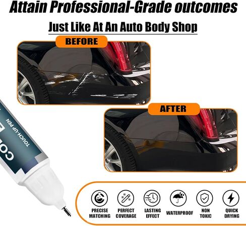 Summit White (GAZ/WA8624) لمسة للطلاء متوافق مع كاديلاك ، إصلاح طلاء السيارة خدش إصلاح طلاء اثنين في واحد ، مزيل خدش السيارة المتميزة للخدوش العميقة in Kuwait
