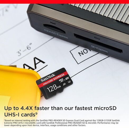 SanDisk 512GB microSD Express microSD Card - Up to 880MB/s Read, Up to 650MB/s Write, 220MB/s Sustained Write, U3, C10 - SDSQXFN-512G-GN4NN in Kuwait
