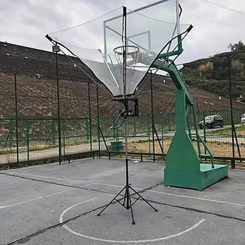 Adjustable Basketball Shot Returner - Metal Hoop Return Machine with Support Rod for Effortless Rebounds & Enhanced Shooting Practice in Saudi Arabia