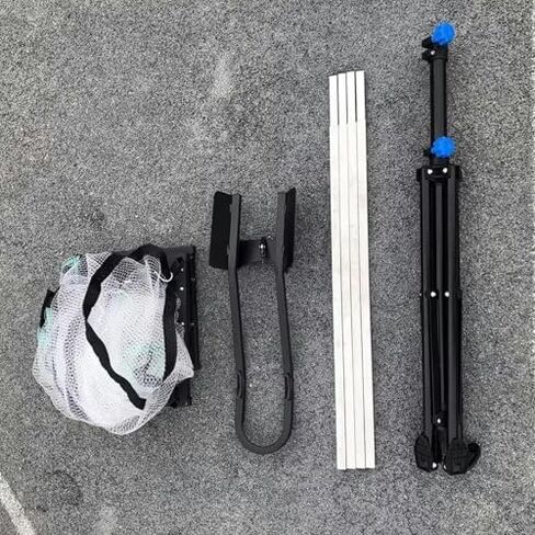 Adjustable Basketball Shot Returner - Metal Hoop Return Machine with Support Rod for Effortless Rebounds & Enhanced Shooting Practice in Saudi Arabia