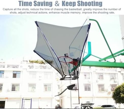 Heavy Duty Basketball Shot Returner System, Steel Rebounder for Indoor/Outdoor Use, Efficient Hanging Basketball Return Attachment, Improve Your Shooting Skills in Saudi Arabia