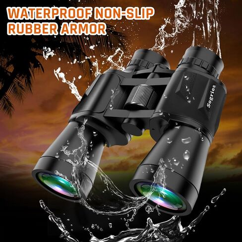 14x45 Binoculars for Adults High Powered,HD Binoculars for Bird Watching,Hunting,with Aluminum Alloy Phone Adapter,Tripod,Waterproof & Fog Proof,Large View for Travel,Hiking,Concert in Kuwait