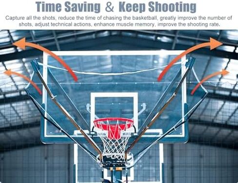 Basketball Shot Returner - Metal Rebounder Attachment, Automatic Shooting Machine for Enhanced Training, Efficient Basketball Return System for Hoops & Rims in Saudi Arabia