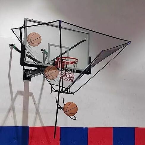 Basketball Shot Returner Net - Outdoor Folding Rebounder for Kids, Youth & Adults, Easy Setup with Carry Bag, Ideal Basketball Training Aid for Skill Improvement in Saudi Arabia