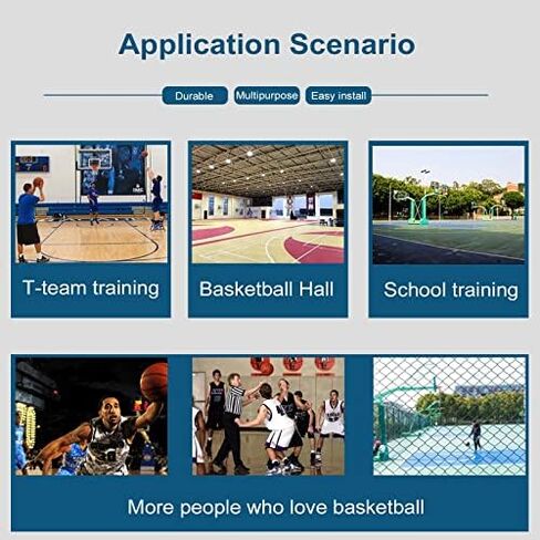 Foldable Basketball Shot Returner - Hanging Rebounder Net System with Metal Rotating Chute, Perfect for Training & Improving Shooting Skills, Compatible with Any Hoop in Saudi Arabia