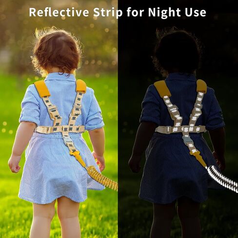 Toddler Leashes + Anti Lost Wrist Link for Kids, 4 in 1 Kid Harness Backpack Leash for Girls Boys, Kids Anti Lost Leash Cute Baby Harness Belt Strap Foldable Children Safety Leash for Park Zoo Travel in Kuwait