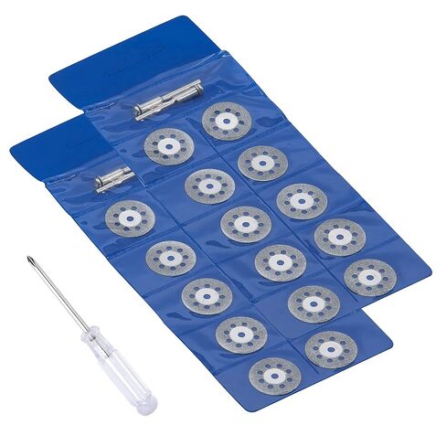 30pcs 545 Diamond قطع العجلة أقراص قطع أدوات القطع مع 6pcs 402 مغزل والفك البراغي للأدوات الدوارة in Kuwait