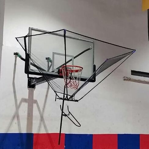 180° Rotatable Basketball Shot Returner - Hanging Return Attachment for Hoops, Large Basketball Shooting Practice Net, Perfect for Training & Skill Development in Saudi Arabia