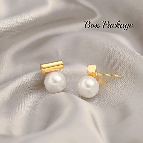 925 Sterling Silver Hoop Handpicked AAA+ Quality 7.5-8mm White Freshwater Cultured Pearl Dangle Drop Earrings Jewelry for Women Girls in Saudi Arabia