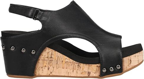 PARTY Women's Wedge Sandals With Buckle Ankle Strap for Dressy Summer in Saudi Arabia